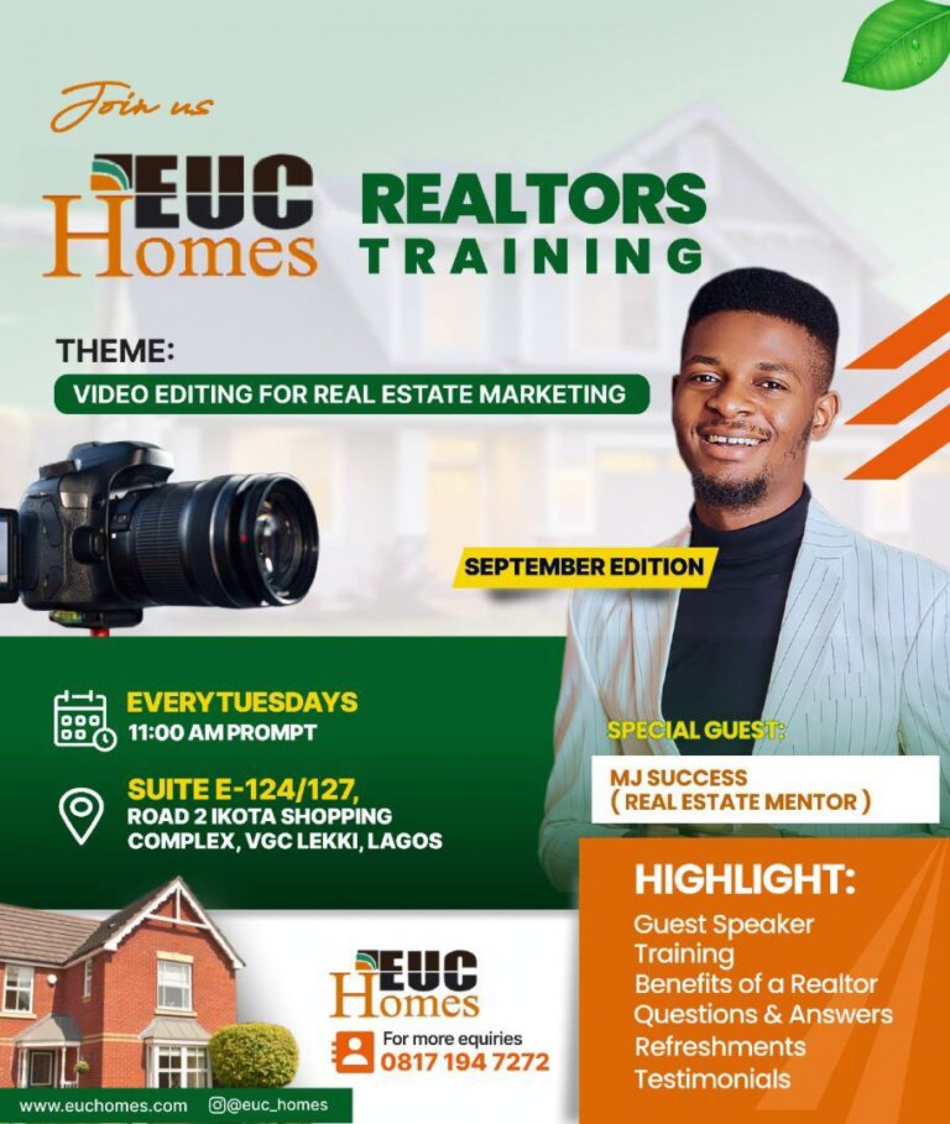 EUC Homes Starts Realtors Training