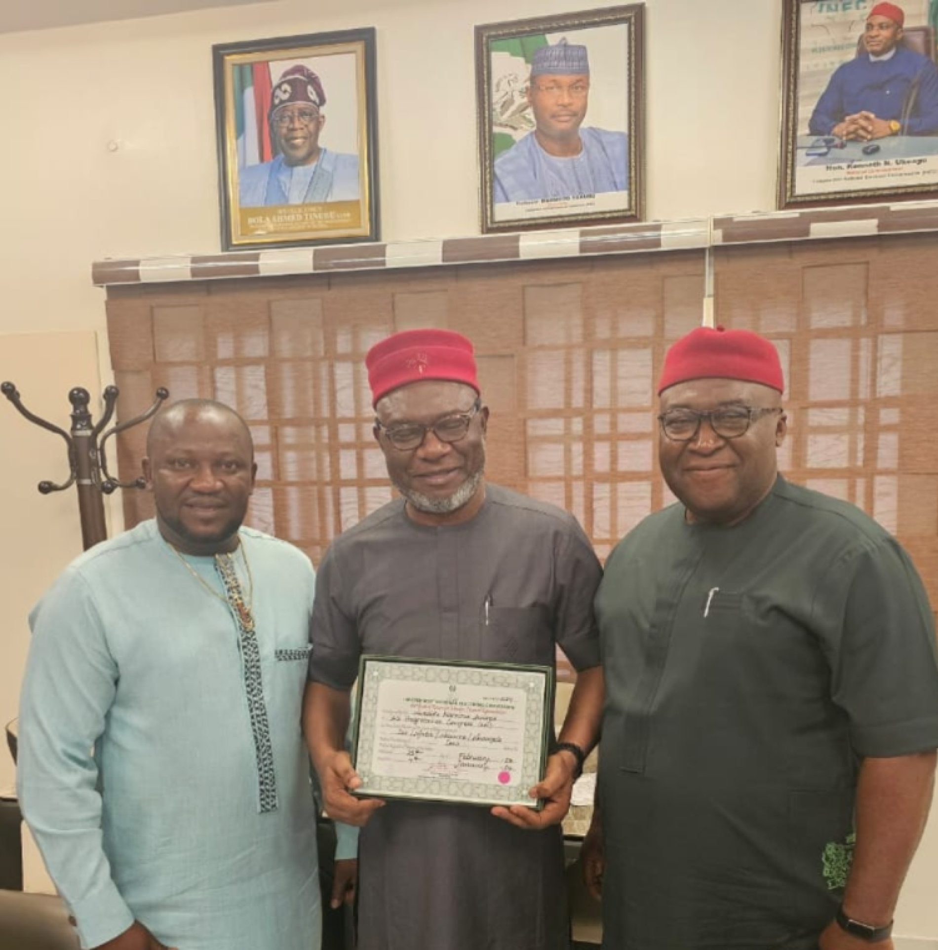 Nkwerre, Isu, Nwangele Njaba Federal Seat : Harrison Nwadike Receives Certificate Of Return 